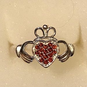 Claddagh sterling silver ring Size 7